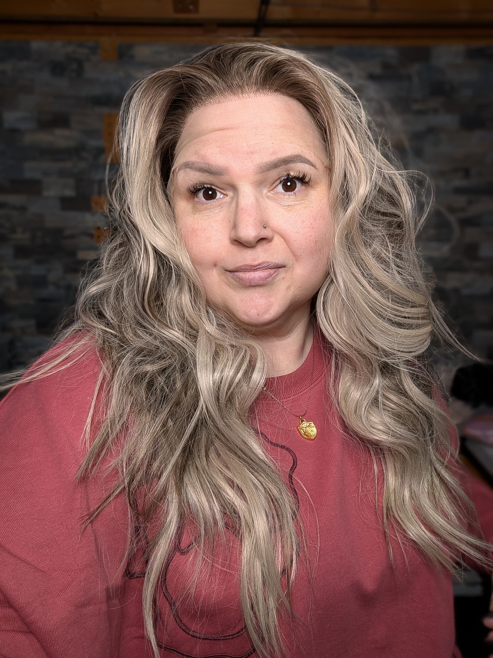 Nora 3 Wig By Nel's Wigs -Luxury Wavy Lace Front Wig in Ash Blonde